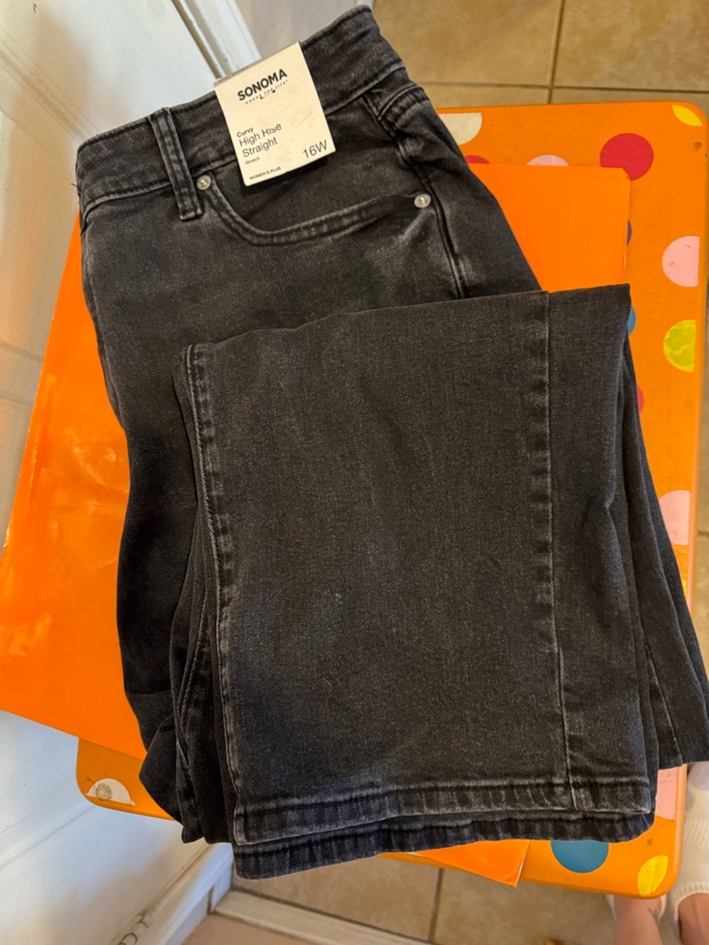 Black High Rise Stretch Jeans